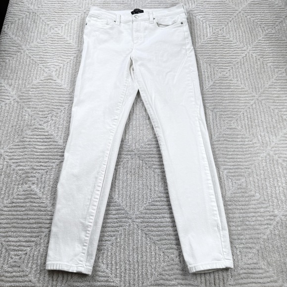 Banana Republic Denim - Banana Republic Skinny Fit Jeans Womens 30/10 Tall White Stretch Denim Preppy
